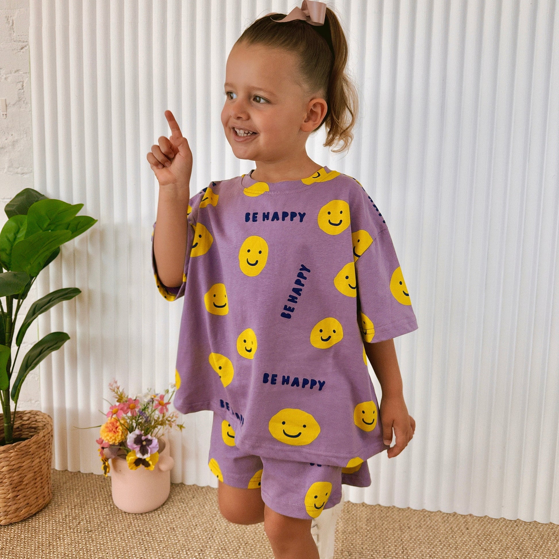 Be Happy Shorts Set.