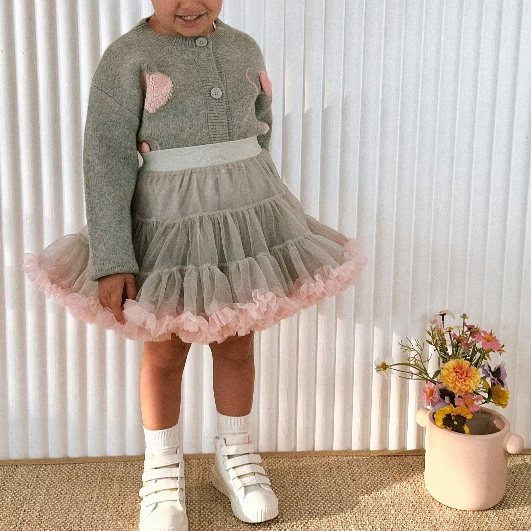 Luna Love Cardigan and Skirt set