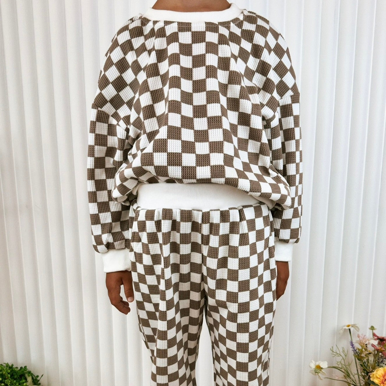 Waffle Knit Set