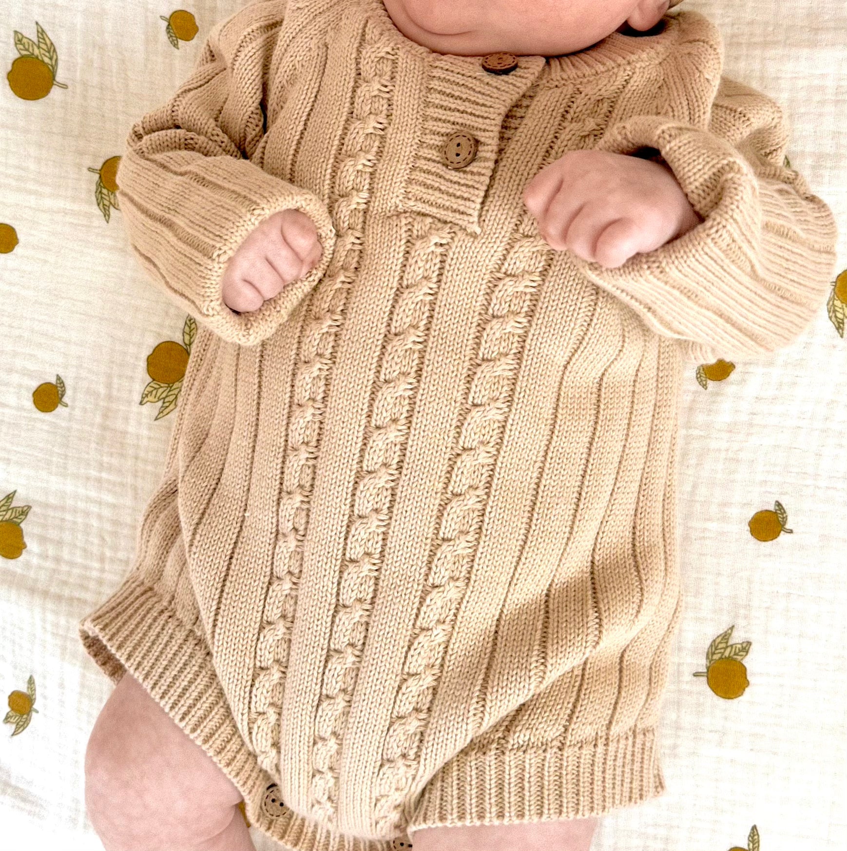 Load video: Knit Neutral Romper